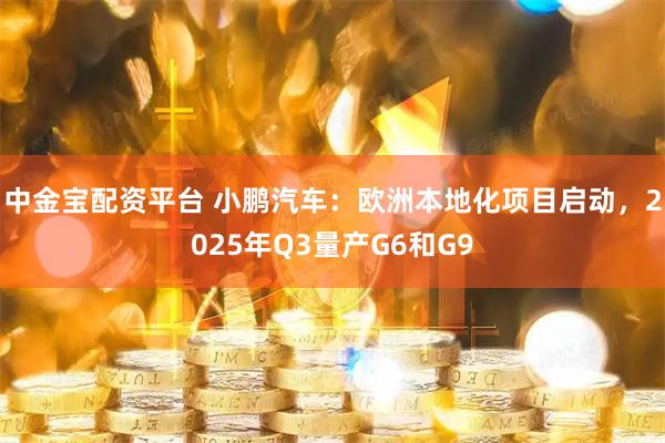 中金宝配资平台 小鹏汽车：欧洲本地化项目启动，2025年Q3量产G6和G9